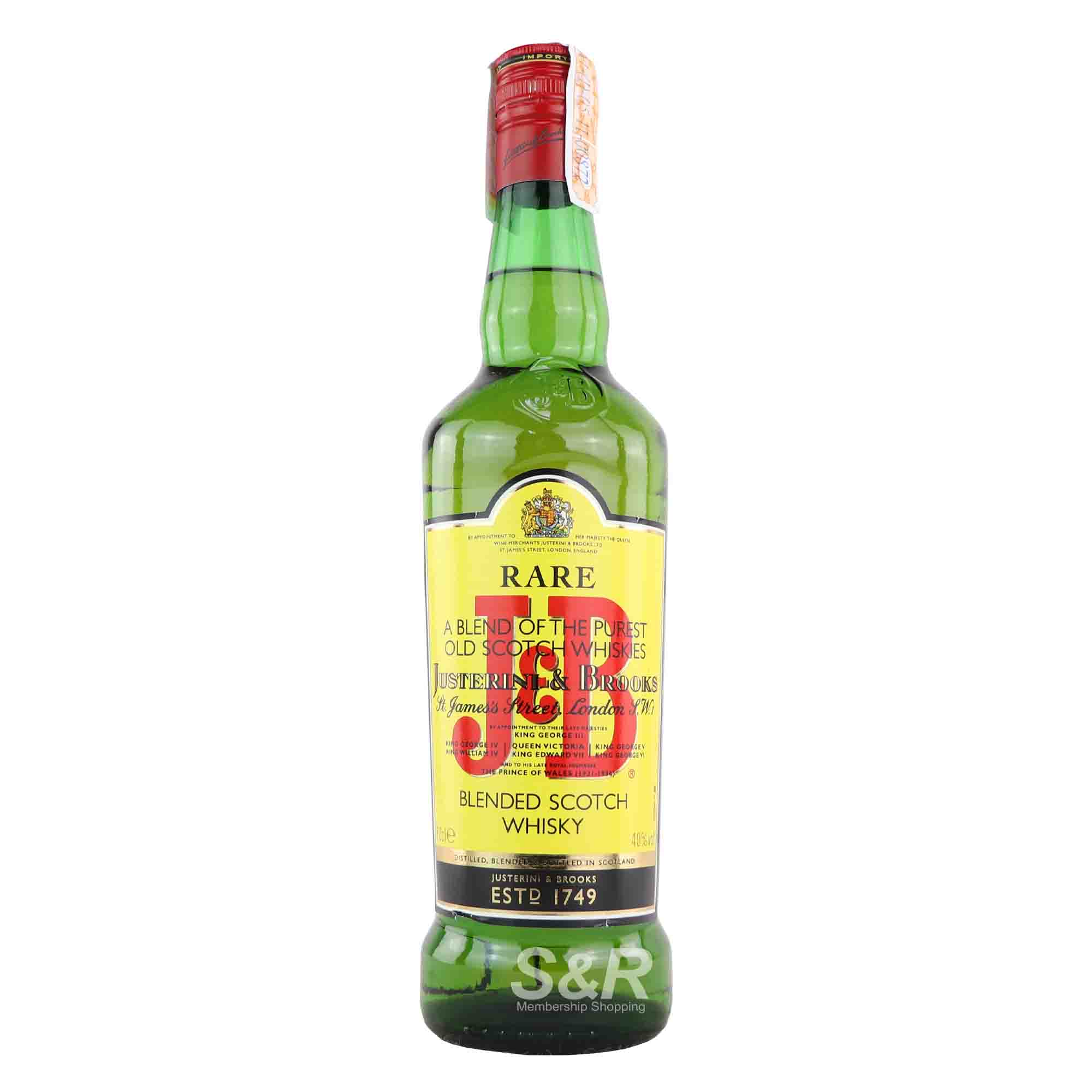 J&B Rare Blended Scotch Whisky 700mL